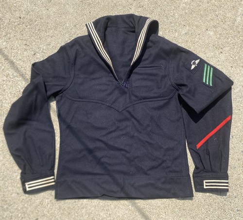 Vtg ww2 navy wool jumper - ww2,