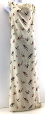 NW3 Hobbs Folly Fly Fishing Dress Hankins Folly cream maxi 100% silk Size 10 vgc