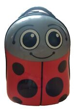  Kids Ladybug Cabin Bag Super Cute Hard Front with Wheels 