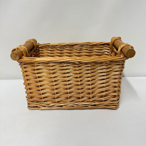 Rustic wicker storage basket - wicker,