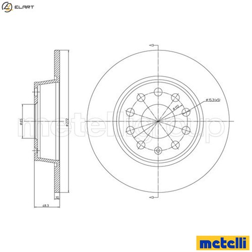 Brake disc 1248c - brake,