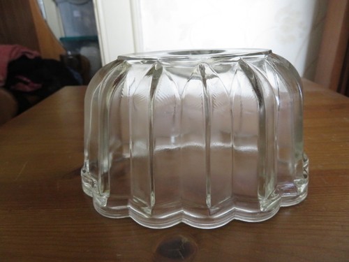 Vintage fluted glass jelly