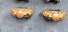 Brembo Nissan 350z rear calipers in gold. JDM upgrade S14 S15 R32 R33 R34
