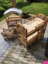Dolls House Walnut Wood Canopy