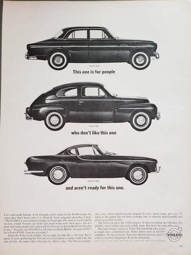 1963 print volvo p1800 - print,