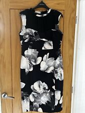 Black And Floral Print Coast Dress 