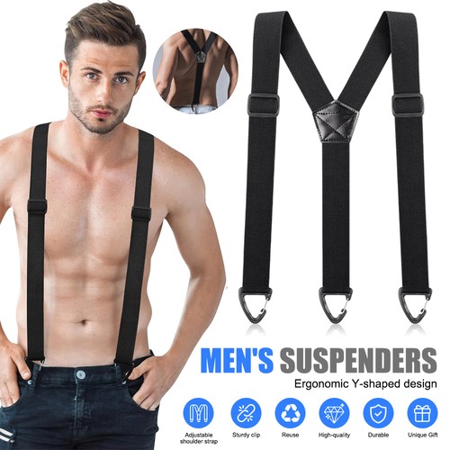 Adjustable suspenders men - adjustable,