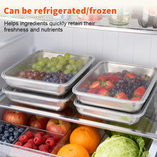 8x Food Storage Box Container