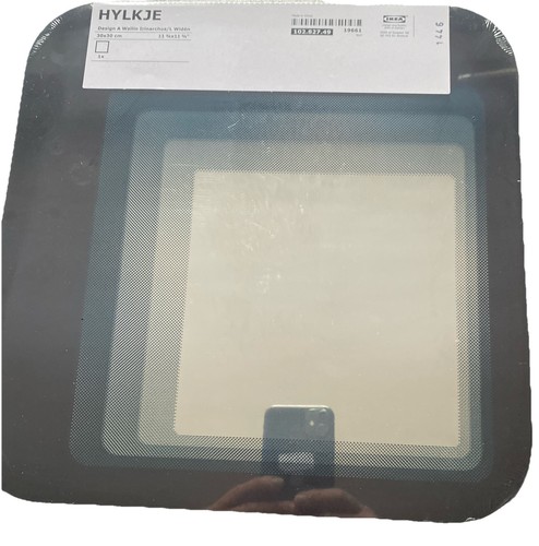 Ikea hylkje mirror black 30x30 - black,