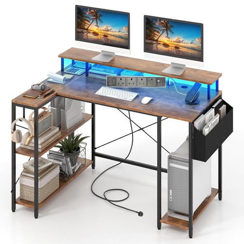 Shaped computer desk - ,