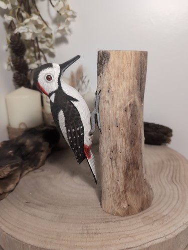 Hand carved wooden spotted - wooden,