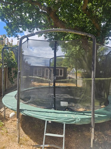 14ft trampoline with - , enclosure