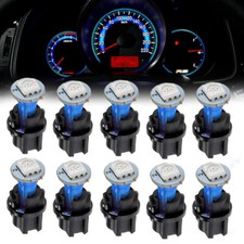 T5 Light Car Instrument Panel Cluster LED Dash Lights Bulb w/ Twist Sockets Blue