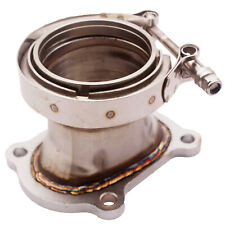 CT26 Downpipe Turbocharger Flange stainless steel 2.5" Outlet V-Band Fits Toyota