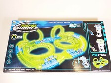 Remote Control Racing Track Set RC Glow Dark 2 Player 78 Pcs Kids Gift 6+ UK