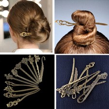 Women Hair Pin U Shaped Fork Stick French Fashion Hairstyle Metal Hair Clips UK