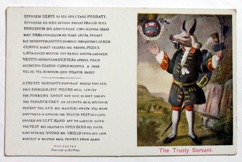 Postcard the trusty servant - the,