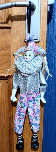 Vintage porcelain jester - vintage,