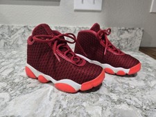 Air Jordan Horizon GG Youth Size 11.5 High Top Basketball Shoes Red White