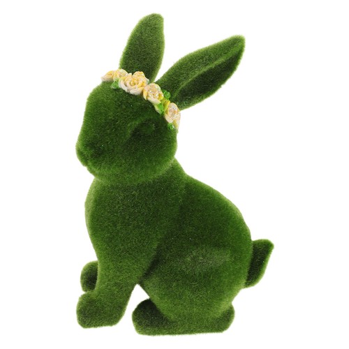 Flocked bunny easter - flocked,