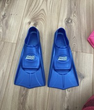 Zoggs Swim Fins Blue UK Size 1.5 - 2