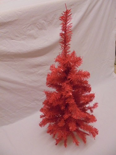 Vintage retro red tinsel - red,