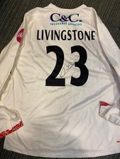 MATCH ISSUE LANCASHIRE CRICKET TOP HAND SIGNED LIAM LIVINGSTONE