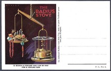 Radius Stoves - old advertising card - stove is worth a fortune