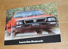 Lancia Beta Montecarlo Brochure 1977-1978