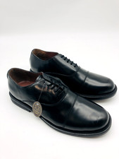 Mens Shoes Scimitar Black Leather Formal 5 Eyelet Cadet Gibson Style Size UK 14