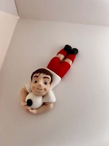 Handmade football player - handmade,