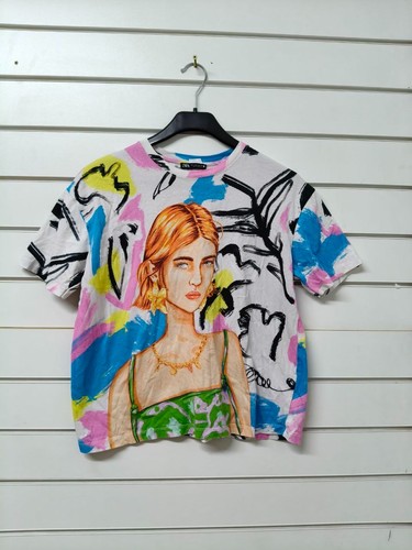 Zara graphic portrait print - portrait,