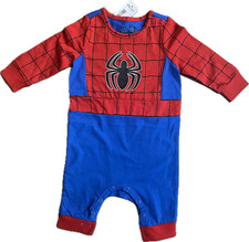 BoxLunch Exclusive Marvel Spiderman Spidey Baby Costume Bodysuit One Piece 9 M