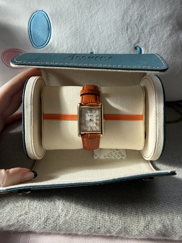 Accurist brown rectangle - brown,