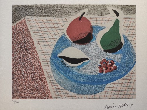 David hockney signed fruit - hockney,