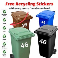 3 x White Wheelie Bin House