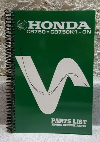 Honda cb750 parts manual - cb750,