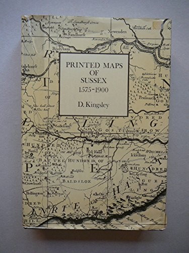 Printed maps sussex - printed,