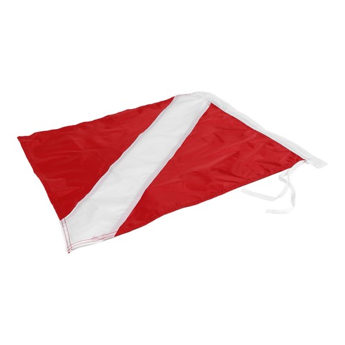 Red polyester dive flag - red,