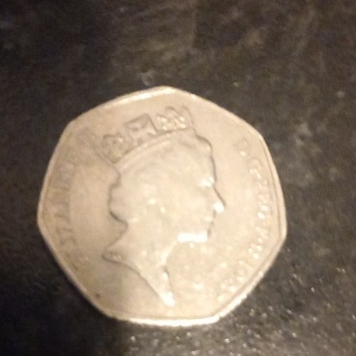 Rare pence coin hrh - 50,