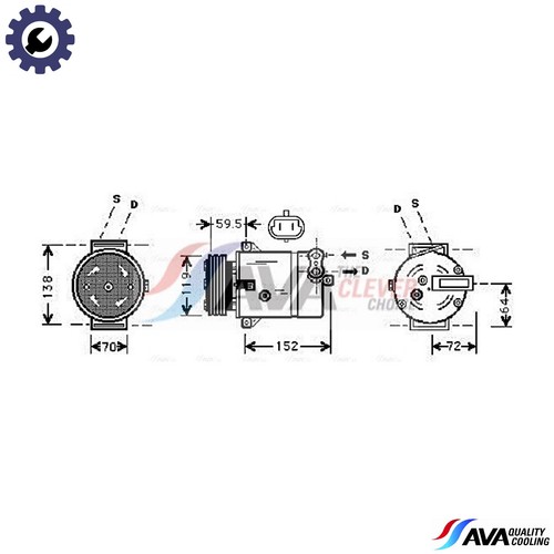 Compressor air conditioning - compressor,