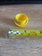 Dolls Small Yellow Plastic Bucket