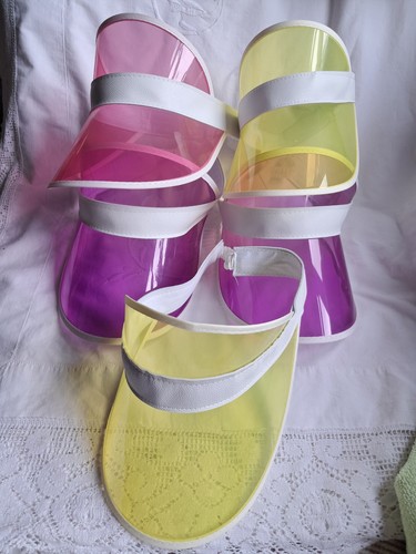 Neon sun visors - sun, 80s
