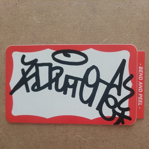 Kaput hand drawn tag - hand,