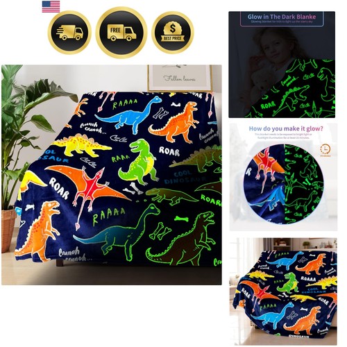 Dinosaur blanket for boys - dinosaur,