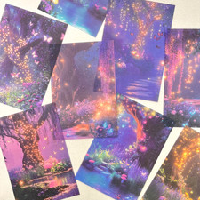 Magic Forest Light Background