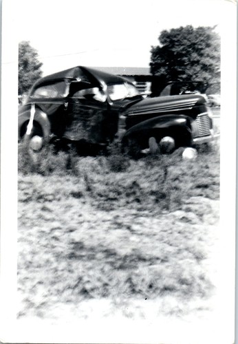 1940s wrecked car - 1940s, field