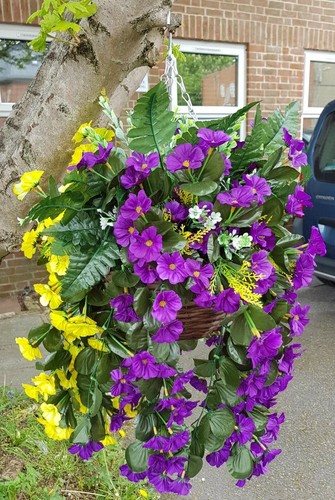 Artificial hanging basket - hanging,