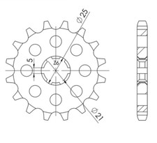530 Teeth 16 Step Sprocket for