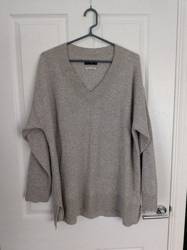 100 cashmere grey - f&f, neck